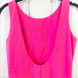 Amanda Uprichard low back hot pink mini dress